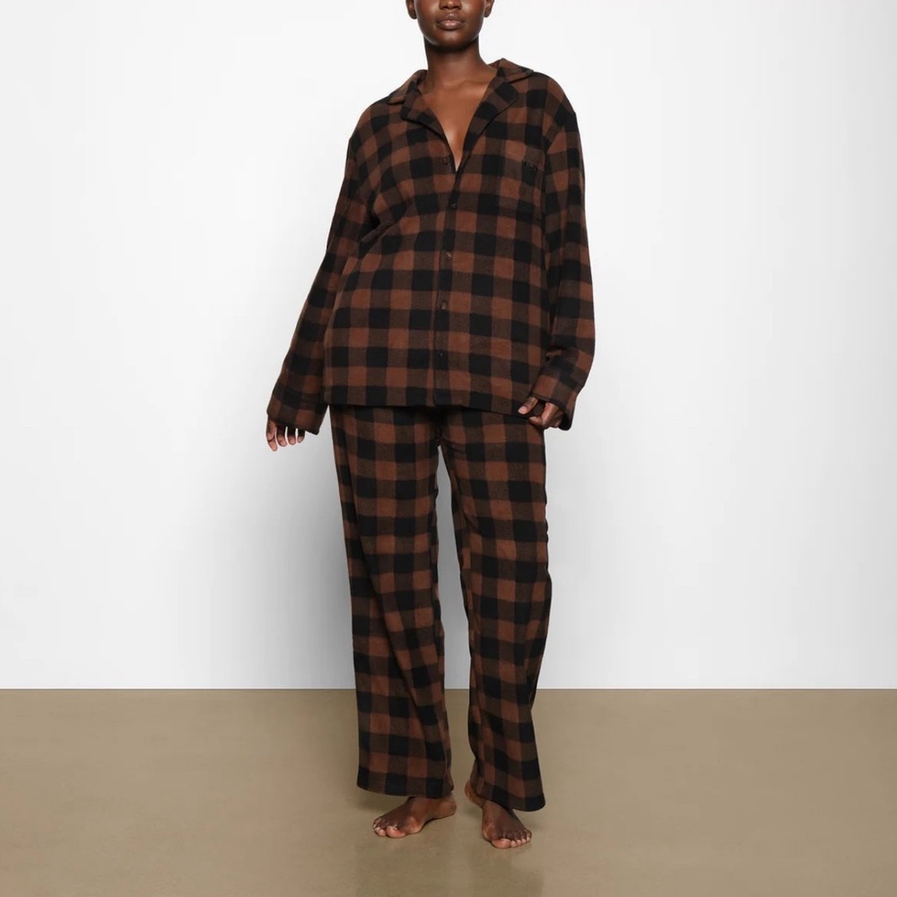 SKIMS Plaid Fleece Sleep Set